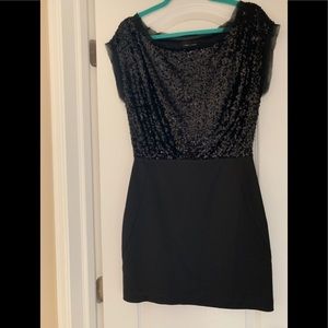 EUC sz 4 Max and Cleo sequin and satin dress